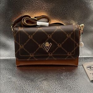 (NEW) Valentino ORLANDI Brown and Black Women's Bag